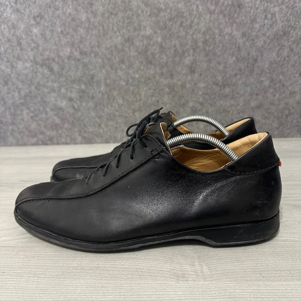 Coach Corwin Mens Sz 11.5‎ Black Leather Lace Up Dress Shoes Oxfords B4210 Italy